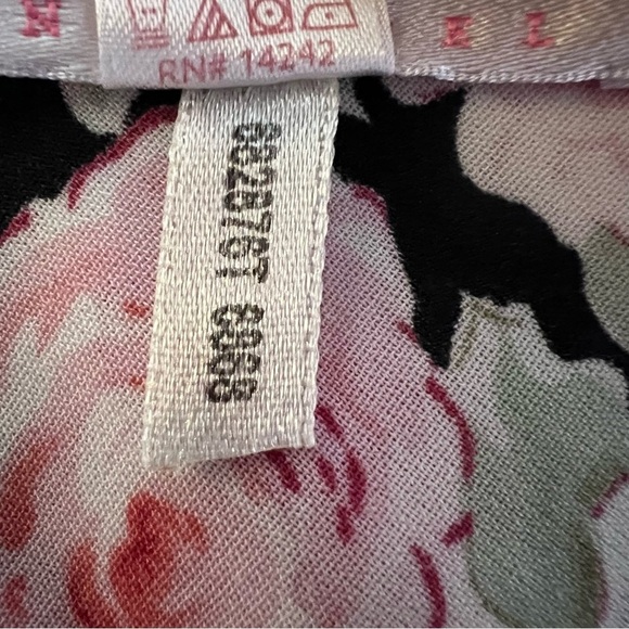 VINTAGE Oscar De La Renta Pink Label 90s Lace Trip Floral Slip Size Medium - Picture 10 of 12